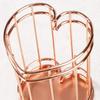 Heart Pen Holder, Openwork Desktop Organizer for Writing Utensils or Makeup Brushes, Office Desk Decor