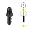 1pc Universal Aluminium Fitting Male 6An An-6 To 3/8" Hose Barb Adapter AN6 6AN -6AN 3/8 Push Lock Automobiles Accessories