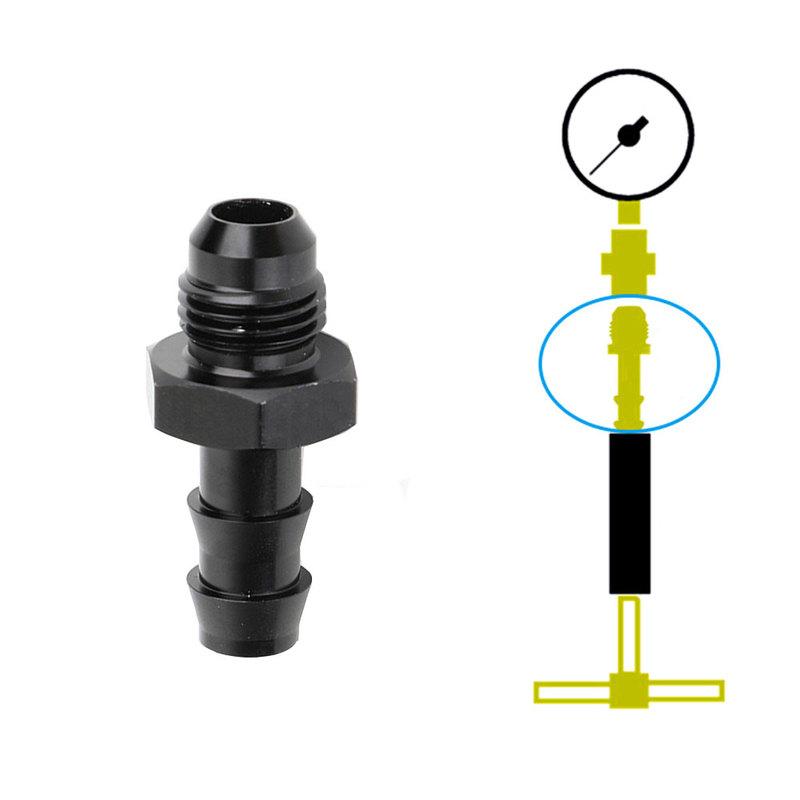 1pc Universal Aluminium Fitting Male 6An An-6 To 3/8" Hose Barb Adapter AN6 6AN -6AN 3/8 Push Lock Automobiles Accessories