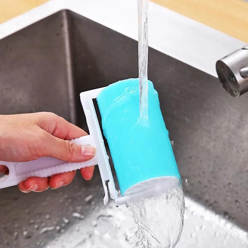 1pcs Roller Hair Sticker Device Portable Washable Sticky Clothes Hair Duster Mini Foldable Sticky Lint Brush