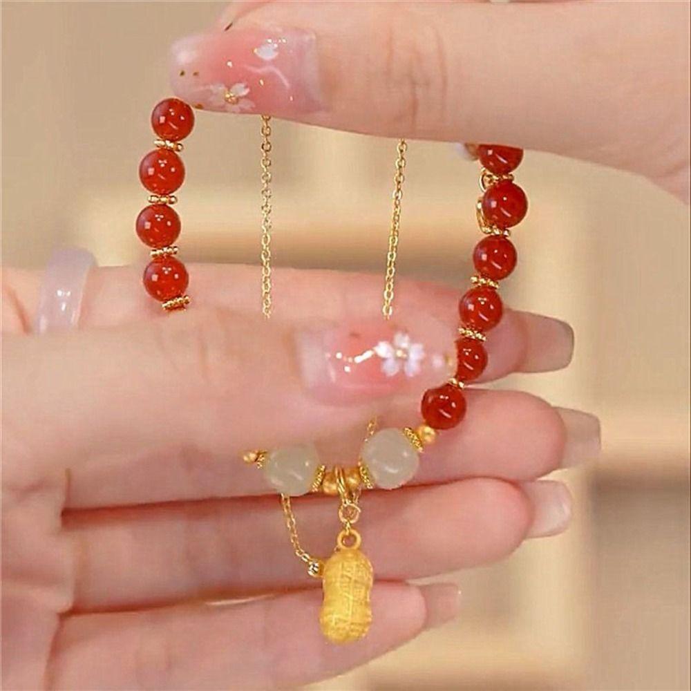 Double Chain Pearl Female Hand Chain Korean Style Bracelets   Bracelets Bead Bracelets