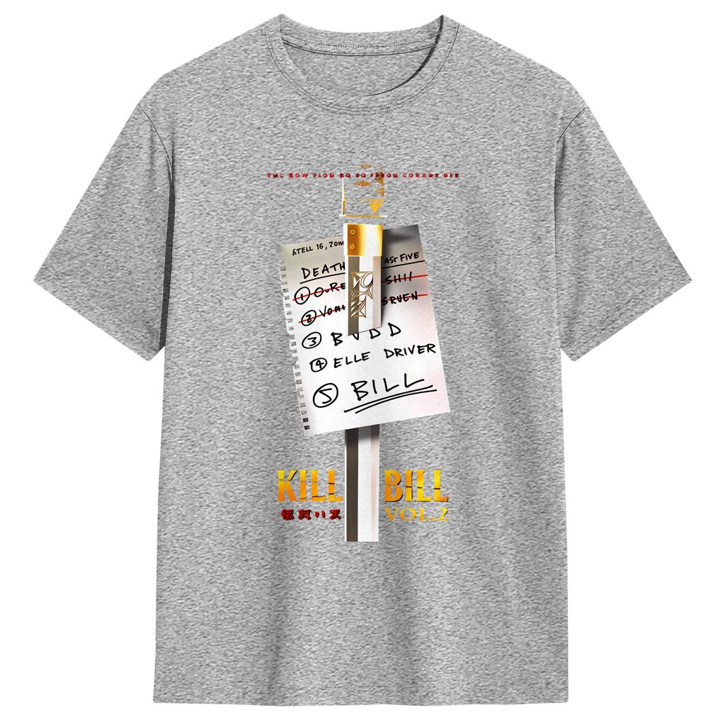 KILL BILL THE WHOLE BLOODY DROP Maglietta Estiva Vintage T-shirt in Cotone Harajuku Maglietta Per Coppia Top Casual