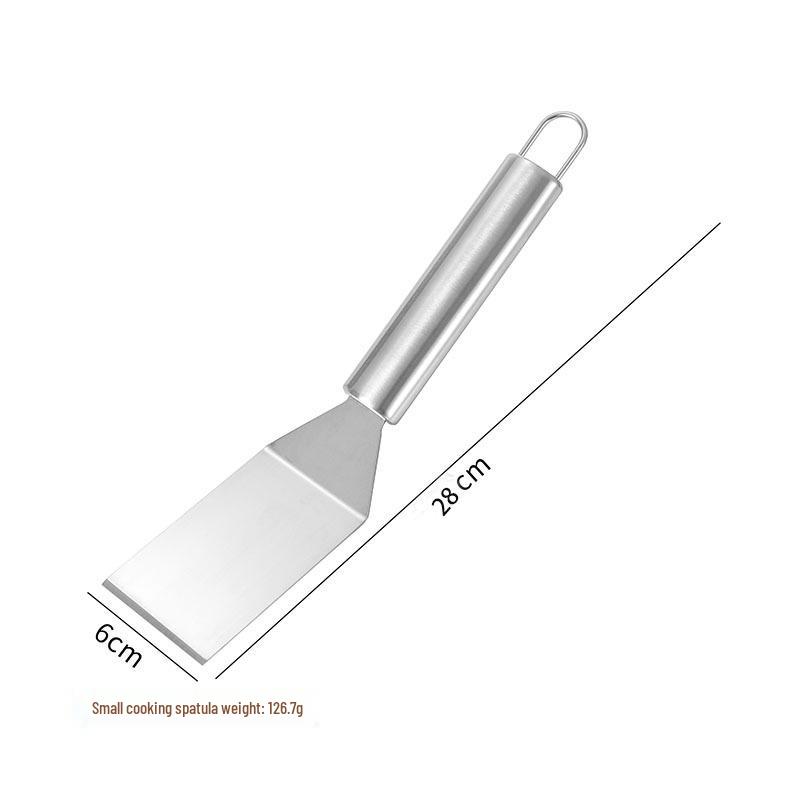 Stainless Steel Teppanyaki Spatula for Cooking, Hand-Grabbed Pancake and Steak Griddle Tool