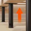 Teleskopisch verstellbare Bettbalkenstütze Möbelfüße Tragfähig Rutschfeste Geräuschdämpfende Basis für Sofas, Bettgestelle, Tische