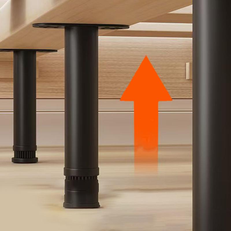 Teleskopisch verstellbare Bettbalkenstütze Möbelfüße Tragfähig Rutschfeste Geräuschdämpfende Basis für Sofas, Bettgestelle, Tische