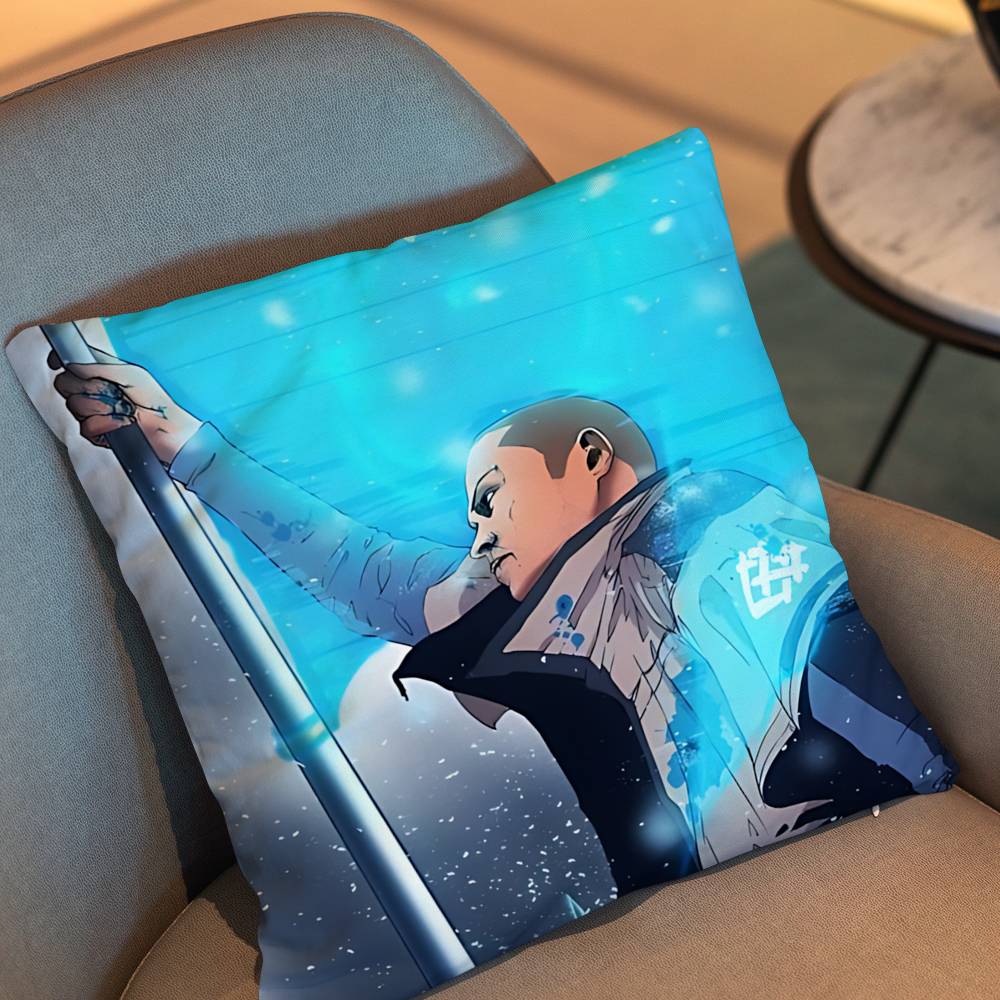 Game Rk800 Detroit Connor Pillow Case Anti-Dustmite Pillowcase Invisible Zipper Silky Short Plush Sofa Cushion Cover