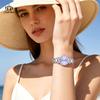 Fatelove 927 Original Quartz Watches for Women Fashion Steel Strap Luminous Waterproof Diamond Bezel Elegant Ladies Wristwatches