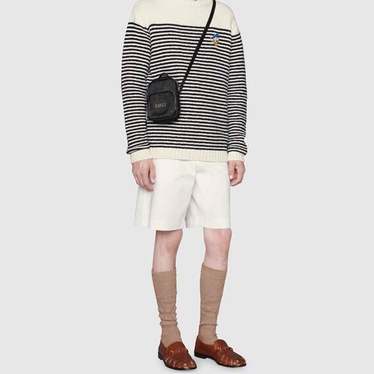 Gucci Serie Ecológica Off The Grid Bolso Cruzado Tote con Parche de Cuero y Nailon Unisex Negro 643882-H9HLN-1000