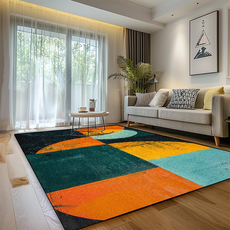 

Сучасний Розкішний Килим Вітальня Геометрична Декорація Дім М який Пральний Килим Великої Площі Спальня Ванна Кімната Нековзний Плюшевий Килимок для Ніг 60*90cm
