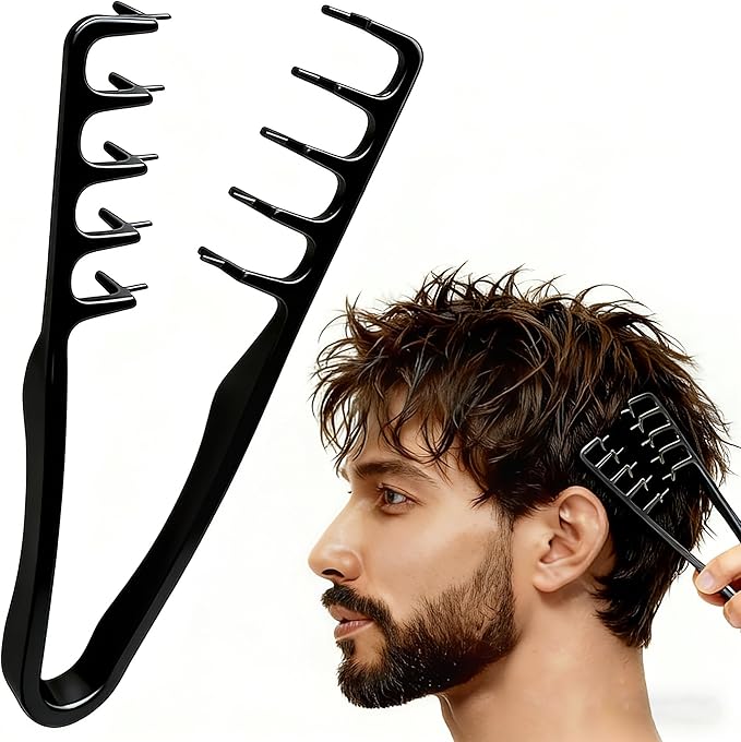 

Men s Texturising Comb, Curly Hair Comb, Wide Tooth Comb, Volumizing Tool, Styling Accessory For And Bangs Unisex Hair