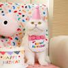 Pet Ins Wind Birthday Saliva Towel Cat Bib Scarf Dog Cat Hat