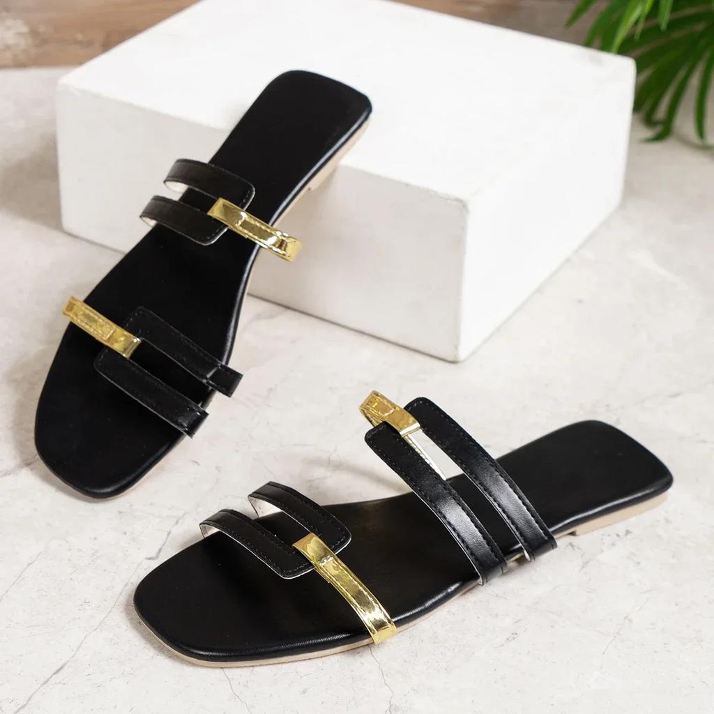 Women Casual Anti-slip Slippers Comfortable Outdoor Sandals Fashion Flat Slippers Elegant Designer Shoes Summer New Slides Women