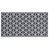 VidaXL Outdoor Rug Entrance Mat Decorative Rug Living Room Balcony Patio Terrace Home Interior Black 310417