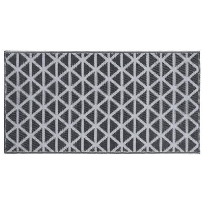 VidaXL Outdoor Rug Entrance Mat Decorative Rug Living Room Balcony Patio Terrace Home Interior Black 310417