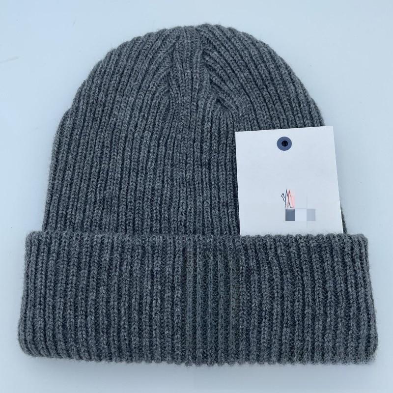Casual Knitted Hat Fall Winter Unisex Acrylic Warm Windproof Outdoor Beanie