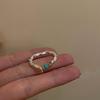 Forward Copper Fashion Ring For Women Featuring Stunning Adjustable Design And Chic Elements Geometric