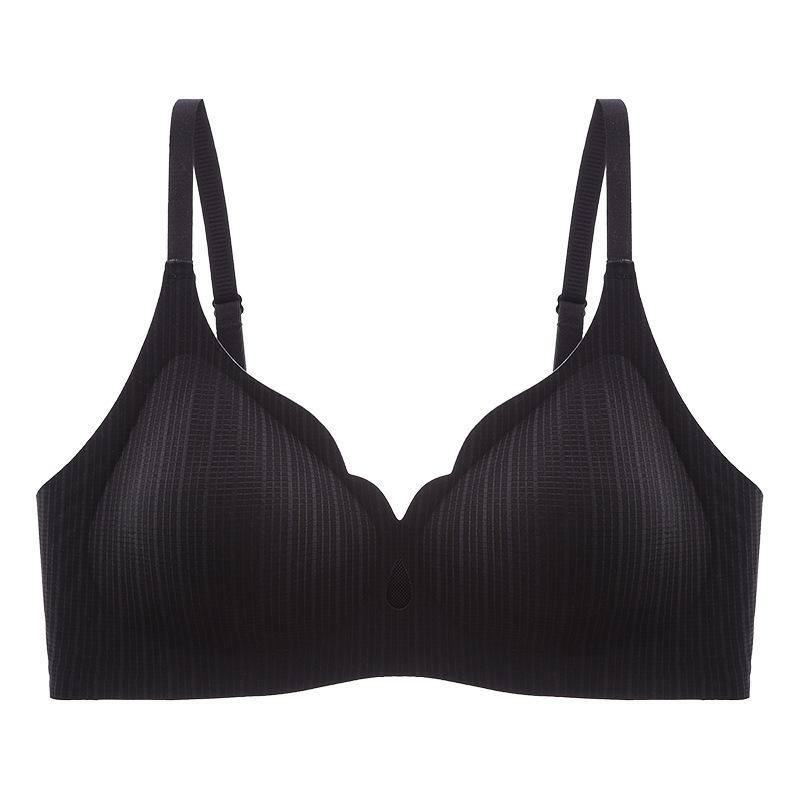 

[Hollow out] Anti-light side collects secondary breasts, gathers the upper support underwear, sexy little text XL 38/85 чорний