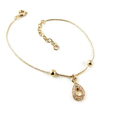 [K9648] - Gold Plated Bracelet 'Goddess'