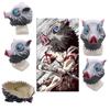 Stunning Demon Slayer Kimetsu No Yaiba Hashibira Inosuke Latex Mask For Cosplay Events