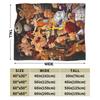 Super Soft Blanket Picnic Tekken Throw Blanket Flannel Bedspread For Couch Chair Aesthetic Sofa Bed Cover