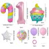Cute Ice Cream Candy Series Balloon Set Children'S Birthday Party Birthday Photo Props Crutches Aluminum Mold