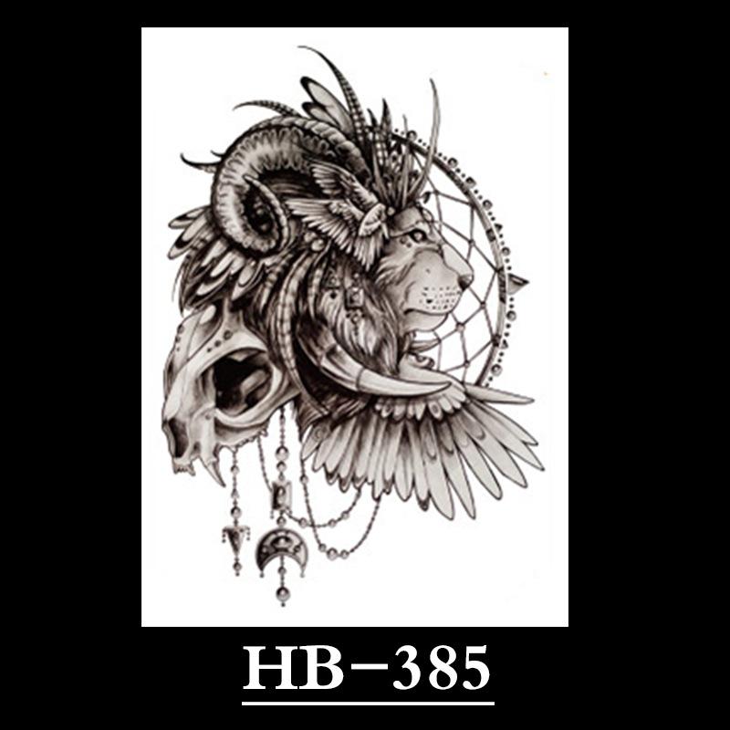 Animal Tattoo Sticker, Liger Tattoo Sticker, Half Arm Waterproof Tattoo Sticker, Large Picture Temporary Sticker Tattoo