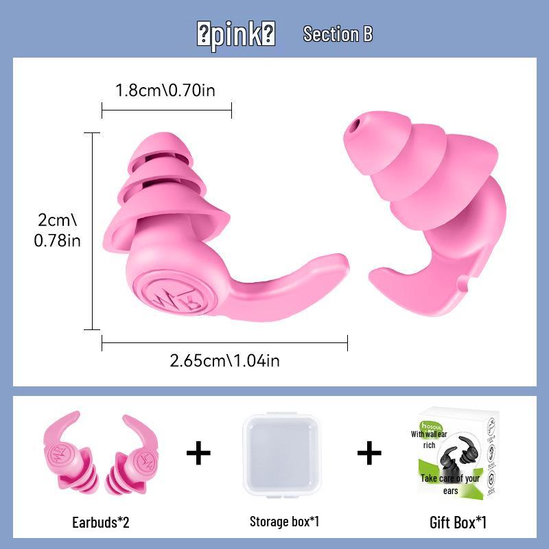 Silicone Noise-Cancelling Earplugs for Sleeping & Swimming (Waterproof, Soundproof, In Stock)