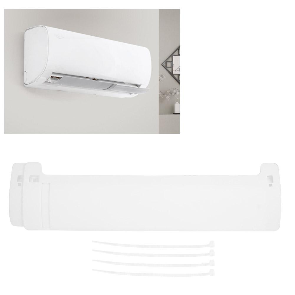 Windschutz Klimaanlage Windabweiser Einziehbar Klimaanlagen Umlenkabdeckung (Weiß)