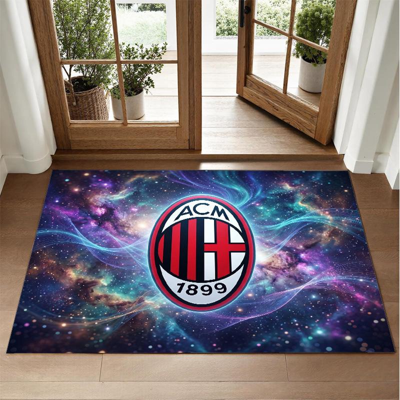 AC Milan Design Crystal Velvet Rug Soft Decorative Mat for Bedroom Entrance