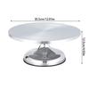 Drehbarer Kuchenständer aus Aluminiumlegierung für Dekoration und zum Drehen von Gebäck und Cupcakes Backzubehör