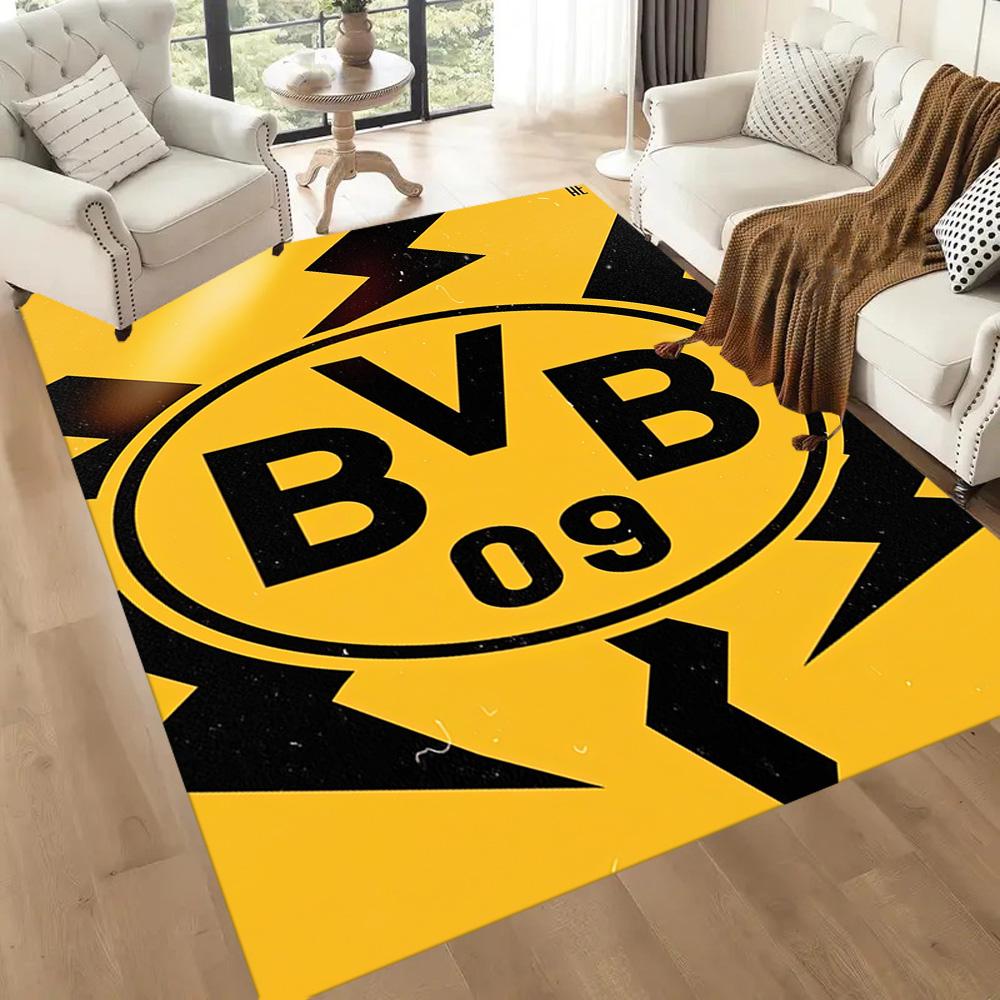 Borussia Dortmund Carpet Suitable For Hallway Game Room Balcony Bedrooms Antislip Rug Decorate Offices Perfect Gift For Valentine'S Wedding Birthday