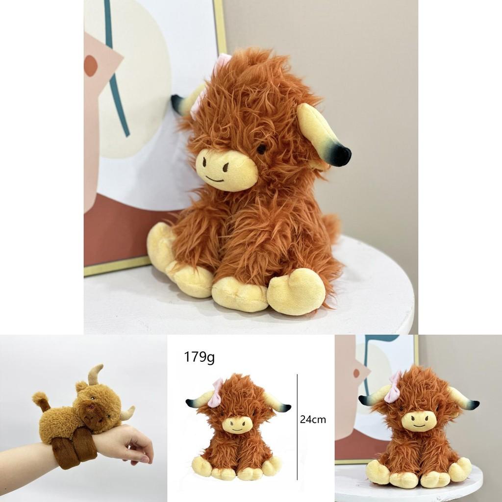 Highland Cow Plush Toy With Soft Short Pile For Kids And Collectors
