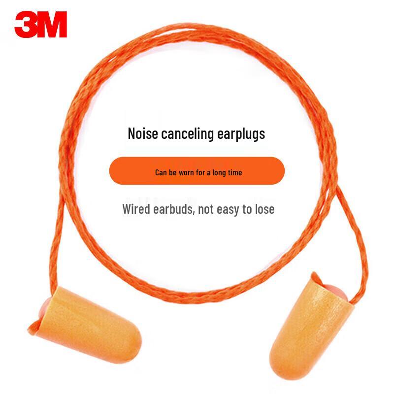3M 1110 Corded Noise Reduction Earplugs