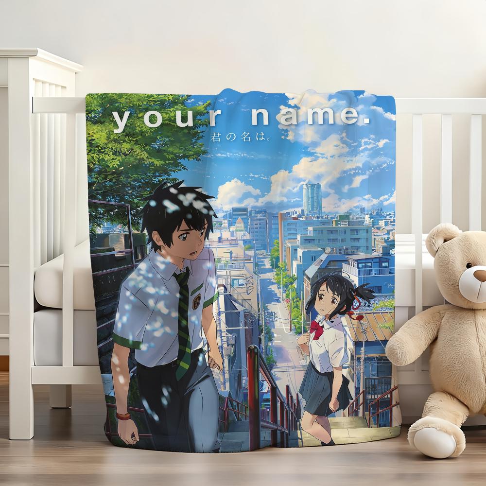 Movie Your Name Blanket Soft and Skin Friendly For Couch Bed Napping Bedspread All Seasons Comforter