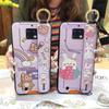 Shockproof Soft case Phone Case For Oukitel WP6 Kickstand Wristband Dirt-resistant Lanyard Silicone Ring Cute Cartoon