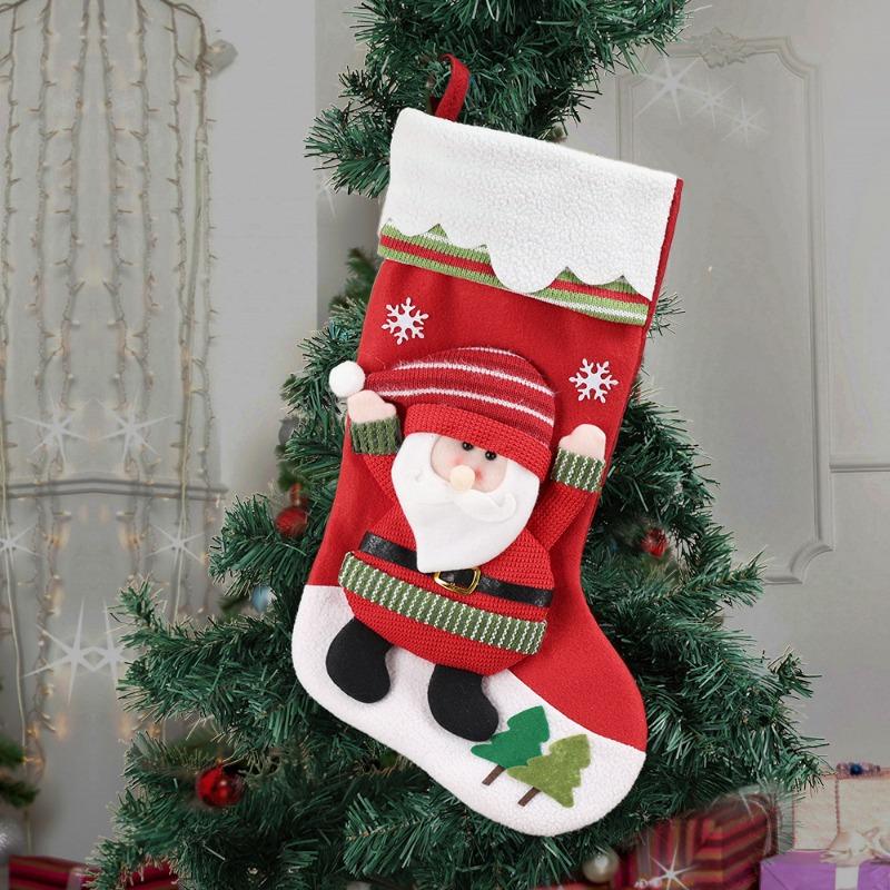 Christmas decorations, creative cartoon-shaped gift socks, for home Christmas scene decoration
