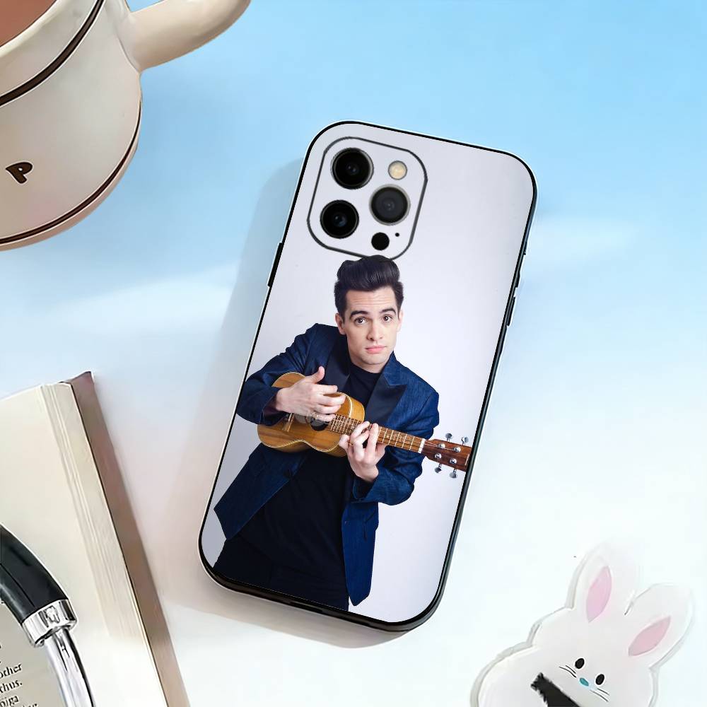 P-Panic! At The Disco Phone Case For iPhone 17, 16,15,14,13,12,11 Plus,Pro Max, Others Soft Black Cover