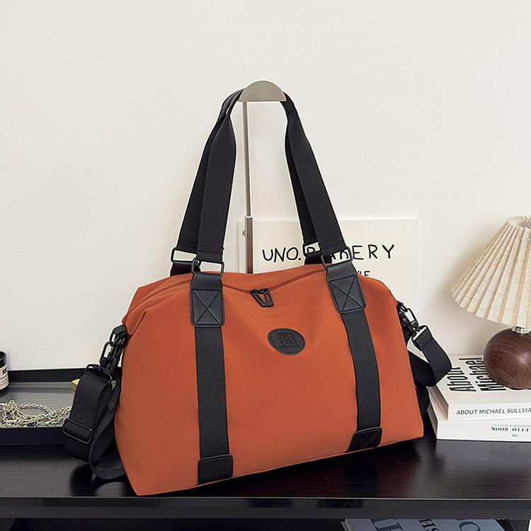 

2025 дорожная сумка для краткосрочных поездок женская маленькая легкая багажная сумка большой вместимости ручная сумка внешняя дорожная сумка сумка для фитнеса оранжевый