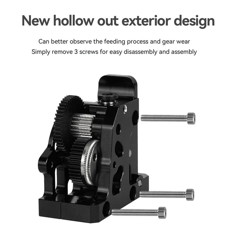 Extrusora HGX LITE Extrusora de Engrenagem Dupla Engrenagem Redutora de Aço Duro Motor de Alta Velocidade Peças para Impressora 3D para CR10 CR 10S Ender3 V2 VORON