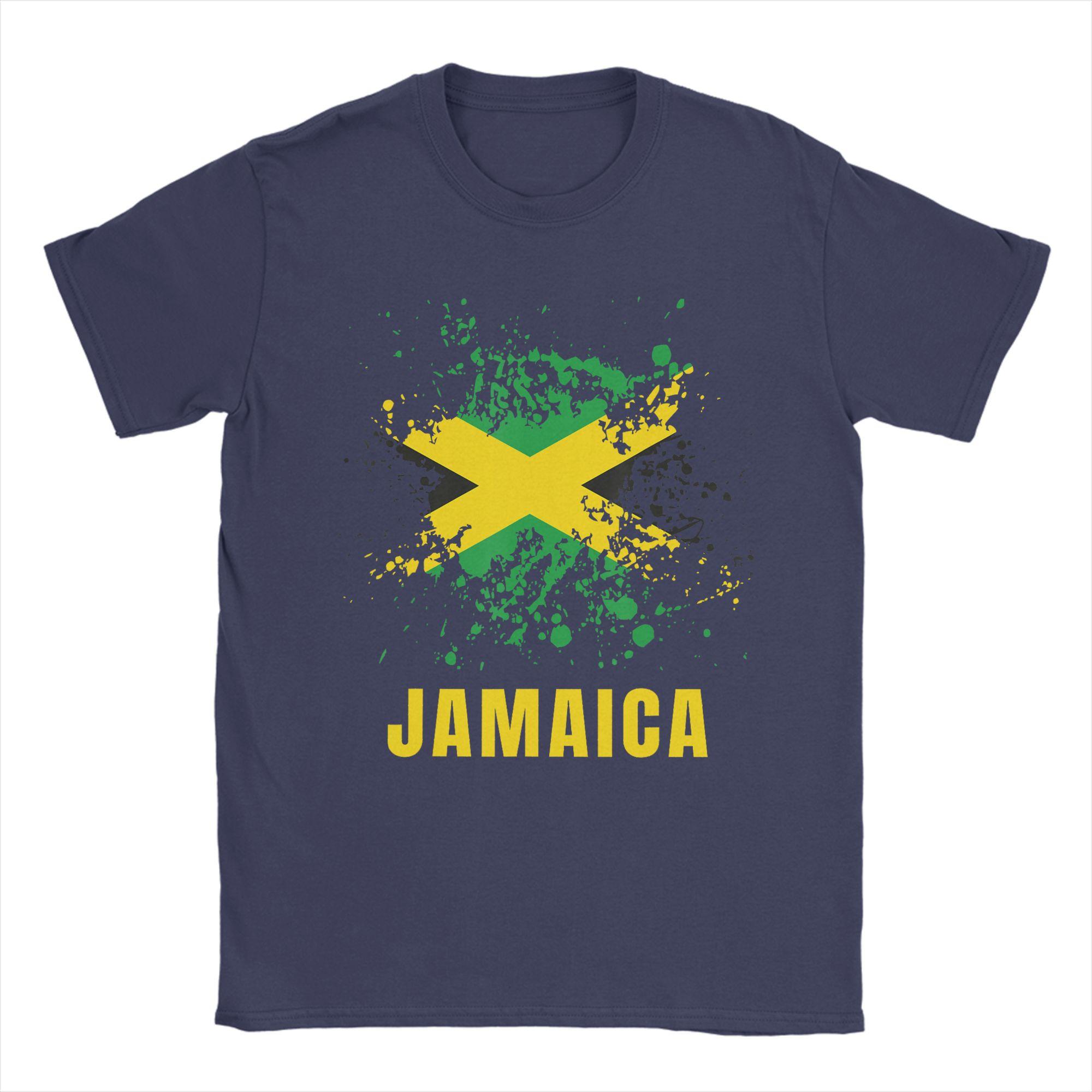 

Watercolors Sport Jamaican Flag T Shirt Beach Cotton T Shirts For Men Popular Casual Tshirt Short Sleeve Streetwear Top Tees 4XL