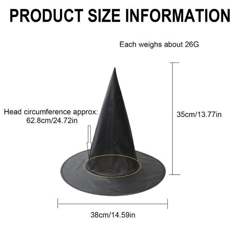 10PCS/Set Hanging Witch Hat Ceiling Decoration Halloween Hanging Ornaments Bedroom Festival Celebration Decoration