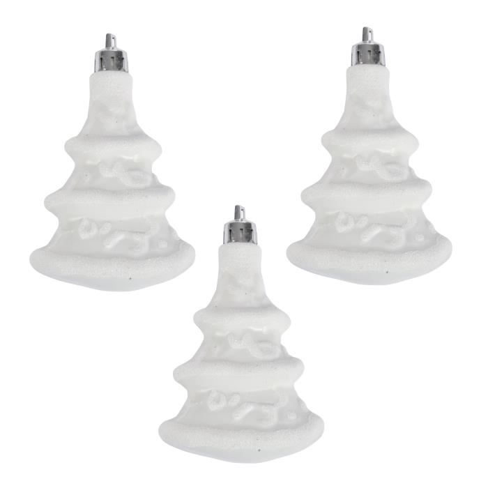 Suspensions - Set de 3 - Blanc - PVC - H9cm