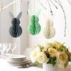 1Set Colorful Lovely Rabbit Honeycomb Balls Tree Pendants for Parties and Store Displays Decorations