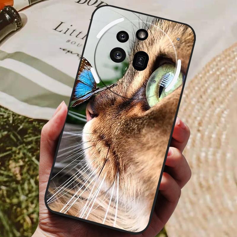For Nothing Phone 3A Pro Case Phone3A Pro Cool Painted Silicone TPU Soft Cover for Nothing Phone 3A Pro A059P Cases Black Shells