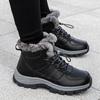Hard-wearing Men Snow Boots Unisex Outdoor Non-slip Cotton Shoes Winter Plush Warm Lining High Shoes for Men