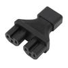 IEC320 C14 to C15 Power Adapter Professional Male To Female C14 to C15 Power Plug Adapter for Laptop Speaker Printer