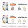 10-1pc Thick Large 3D Vacuum Storage Bags, Dust-Proof Compression Bags for Seasonal Quilts Coats Down Jackets