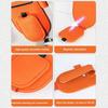 Car Sun Visor Glasses Holder Magnetic Eyeglasses Hanger Clip Luxury Leatherette Car Sunglasses Holder Mount Universal