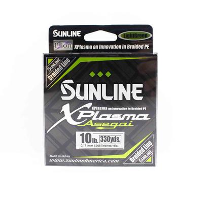 Sunline PE Line Asegai Xplasma 330yds PE 1 10lb Verde chiaro (6735)
