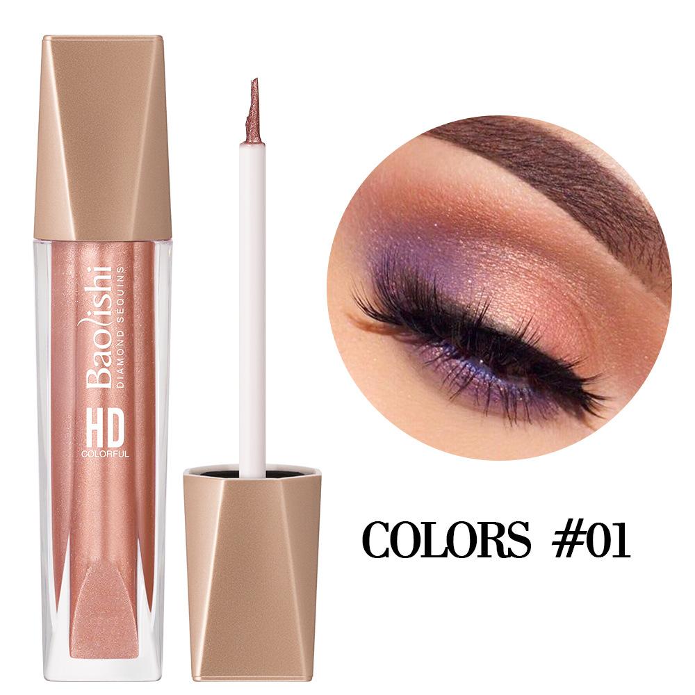 Wasserfester Langanhaltender Wischfester Eyeliner 12-farbiger Perlglanz-Lidschatten-Eyeliner